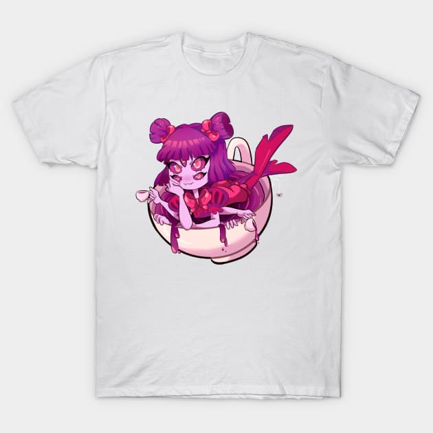 Undertale: Miss Muffet tea time T-Shirt by Midnight_rabbit